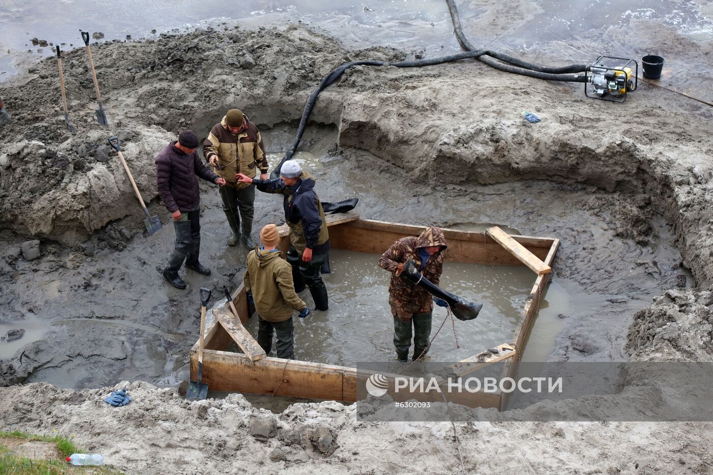 Скелет взрослого мамонта нашли на Ямале