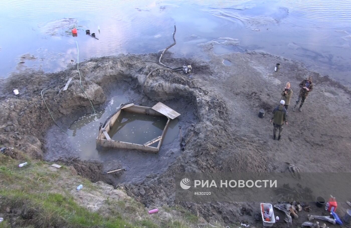 Скелет взрослого мамонта нашли на Ямале