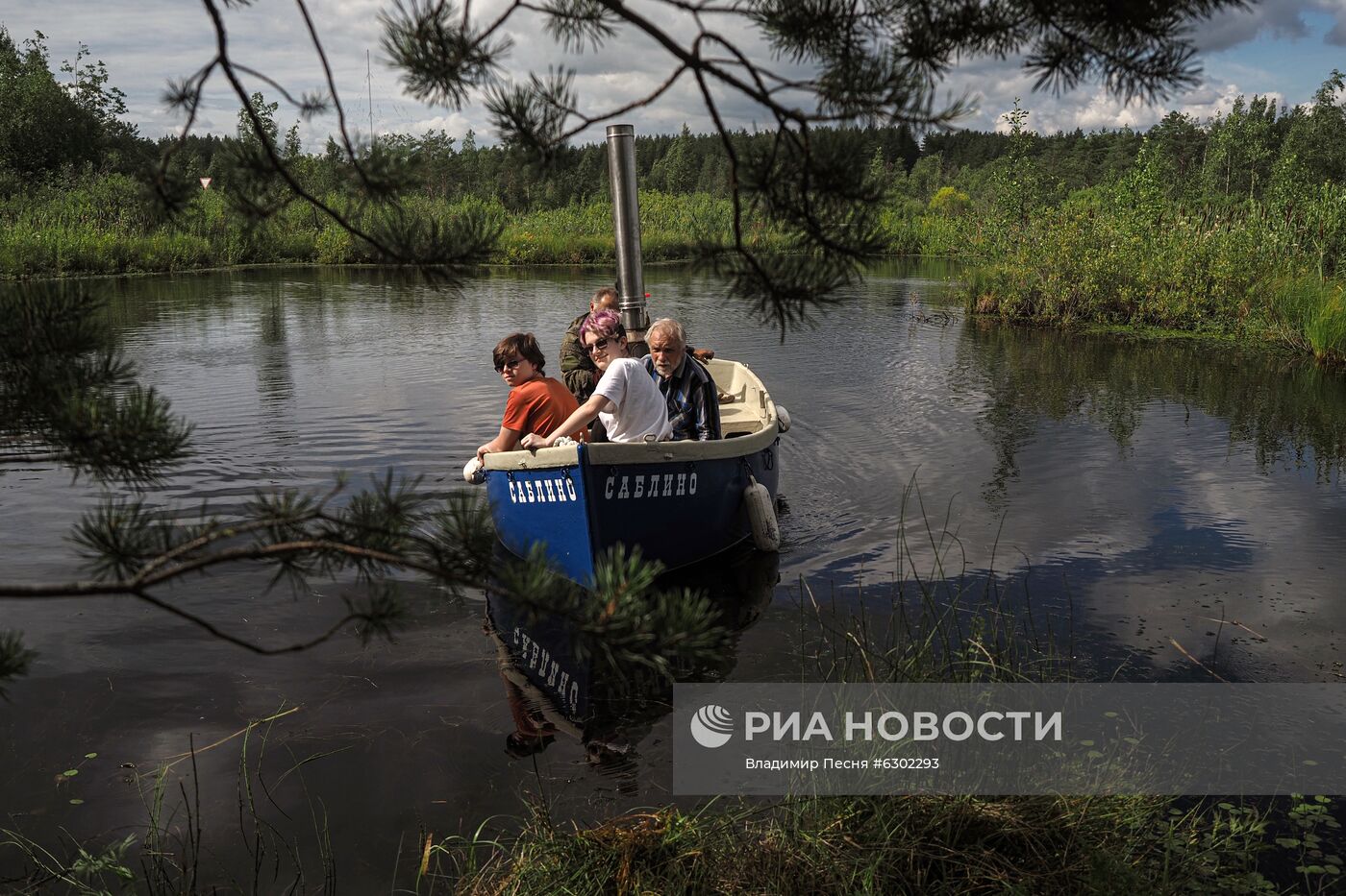 Ходовые испытания паровой лодки "Саблино" 