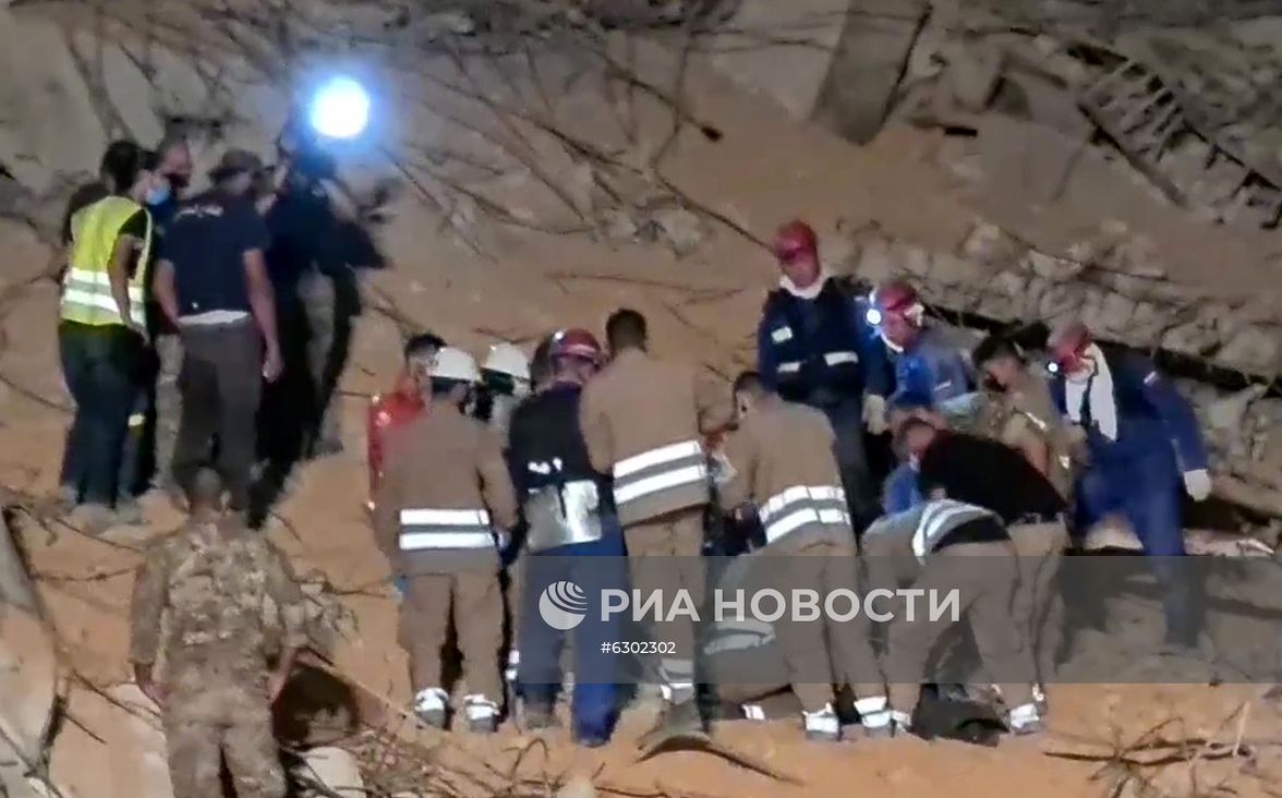 Последствия взрыва в Ливане