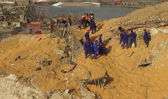 Последствия взрыва в Ливане