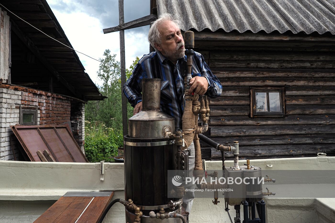 Ходовые испытания паровой лодки "Саблино" 