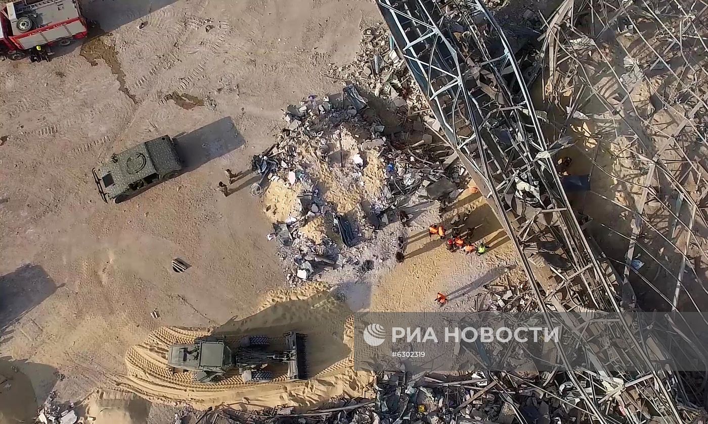 Последствия взрыва в Ливане