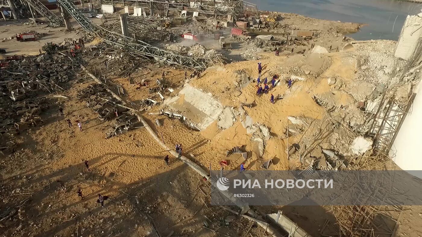 Последствия взрыва в Ливане