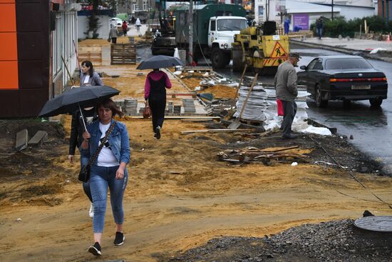 Тулун после паводка 