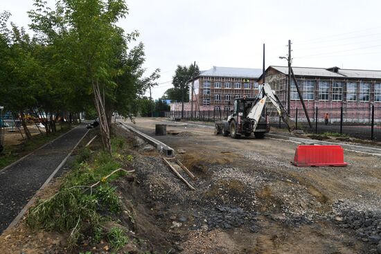 Тулун после паводка 