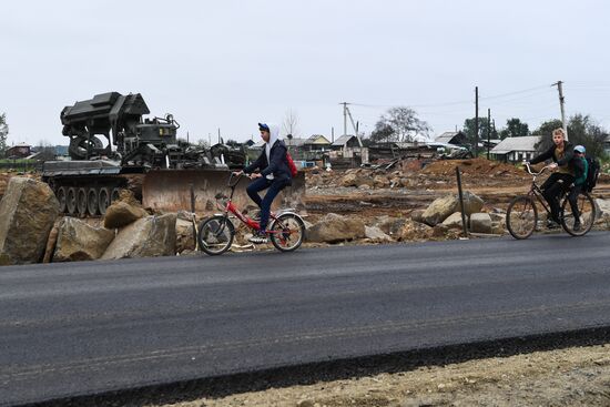 Тулун после паводка 