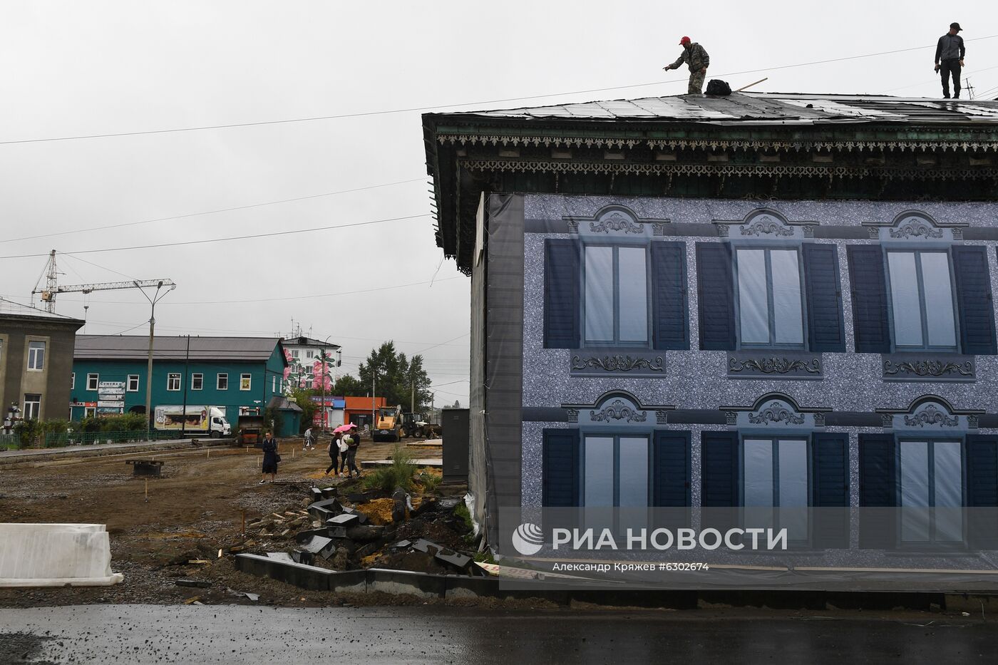 Тулун после паводка 