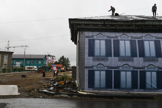 Тулун после паводка 