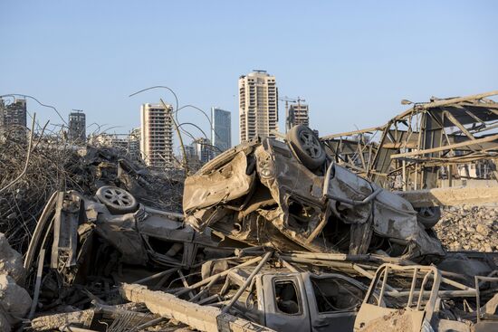 Последствия взрыва в Ливане 