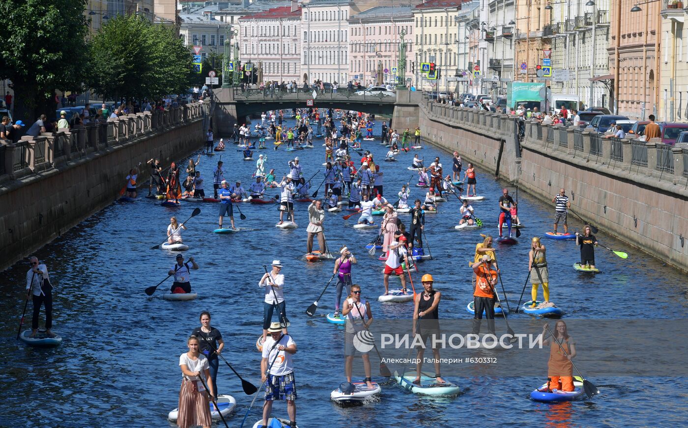 Международный фестиваль SUP-серфинга "Фонтанка-SUP" 