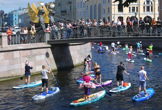 Международный фестиваль SUP-серфинга "Фонтанка-SUP" 