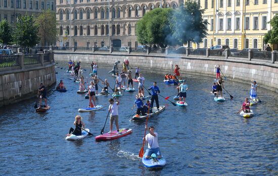 Международный фестиваль SUP-серфинга "Фонтанка-SUP" 