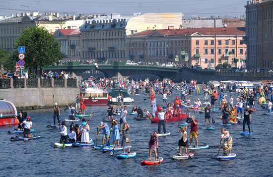 Международный фестиваль SUP-серфинга "Фонтанка-SUP" 