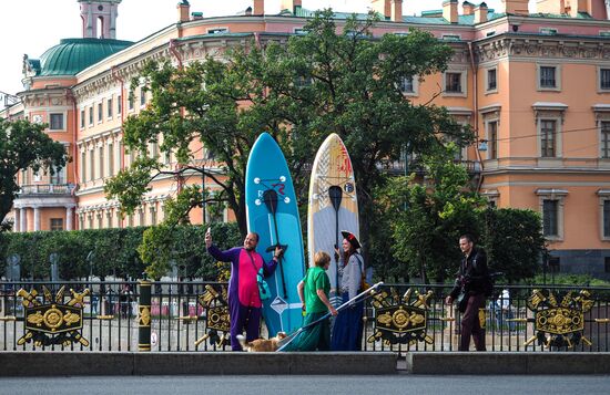 Международный фестиваль SUP-серфинга "Фонтанка-SUP" 