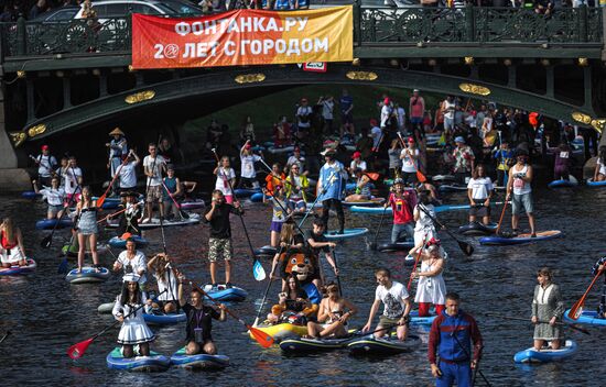 Международный фестиваль SUP-серфинга "Фонтанка-SUP" 