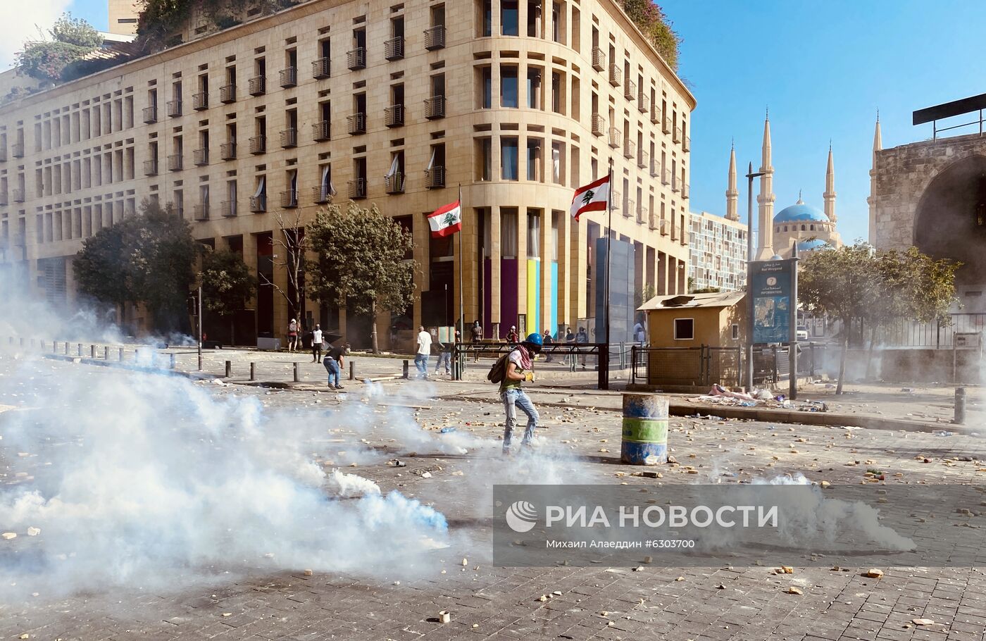 Столкновения в центре Бейрута