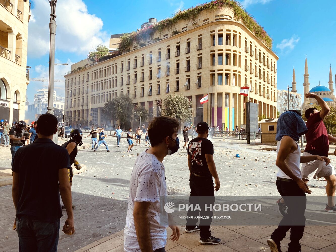 Столкновения в центре Бейрута