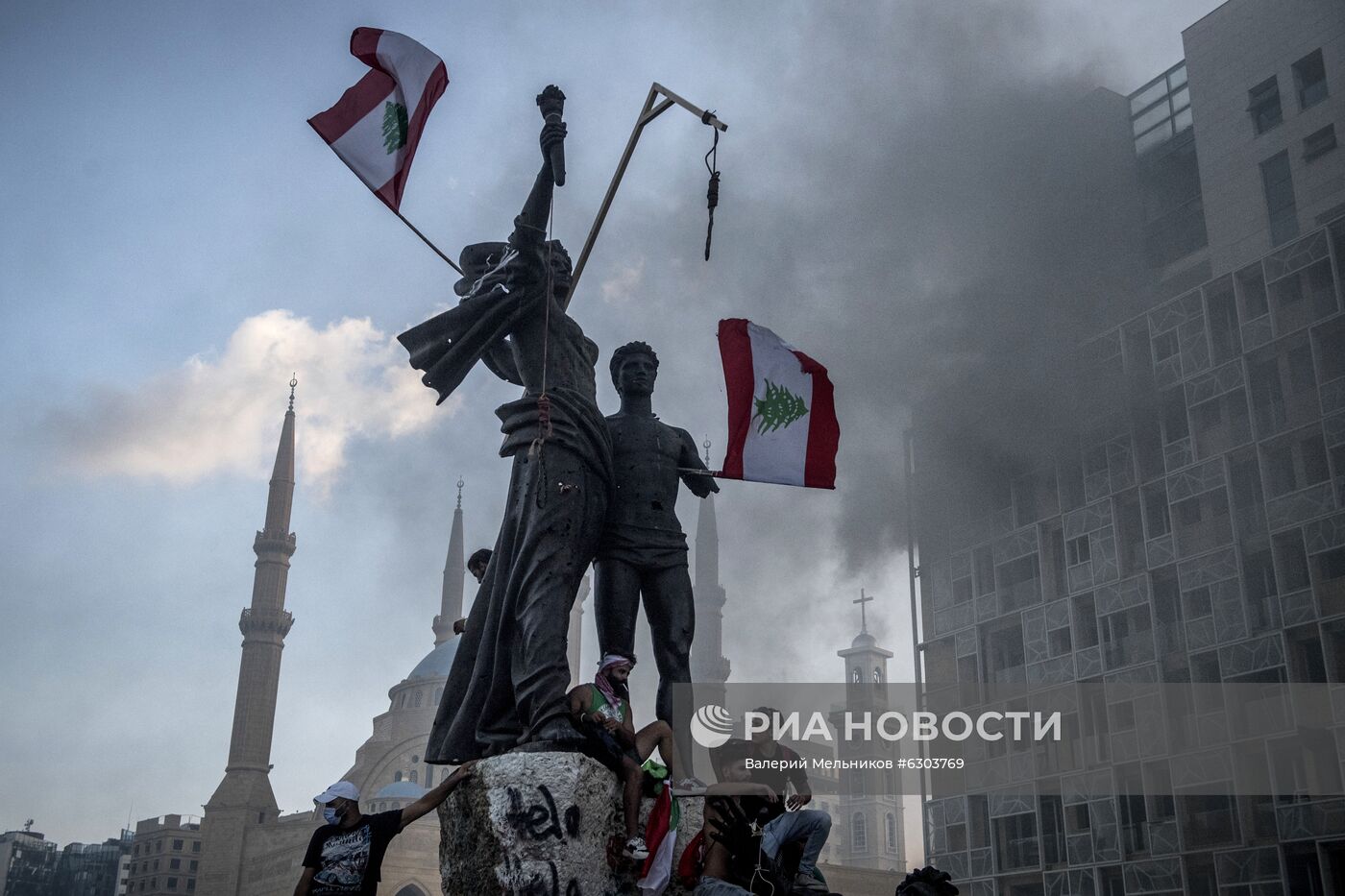 Столкновения в центре Бейрута