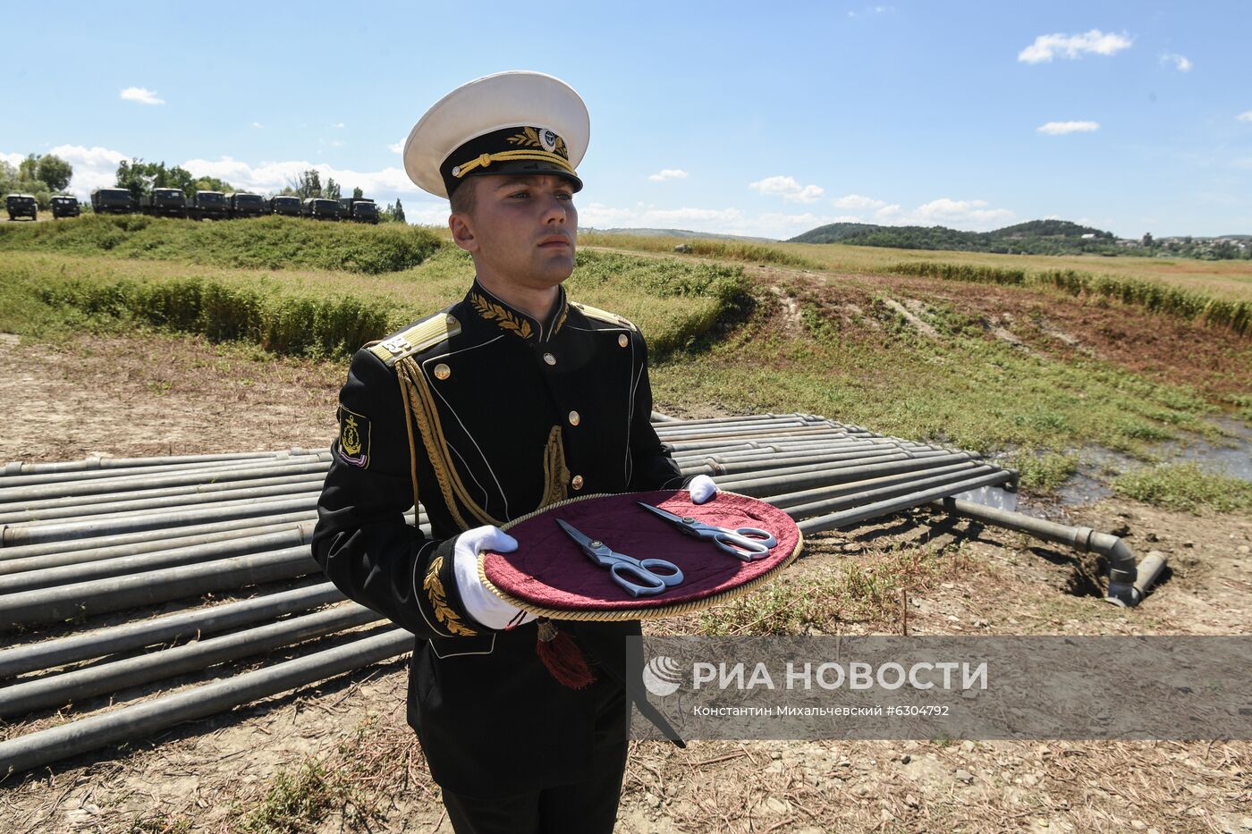 Запуск трубопровода в Крыму