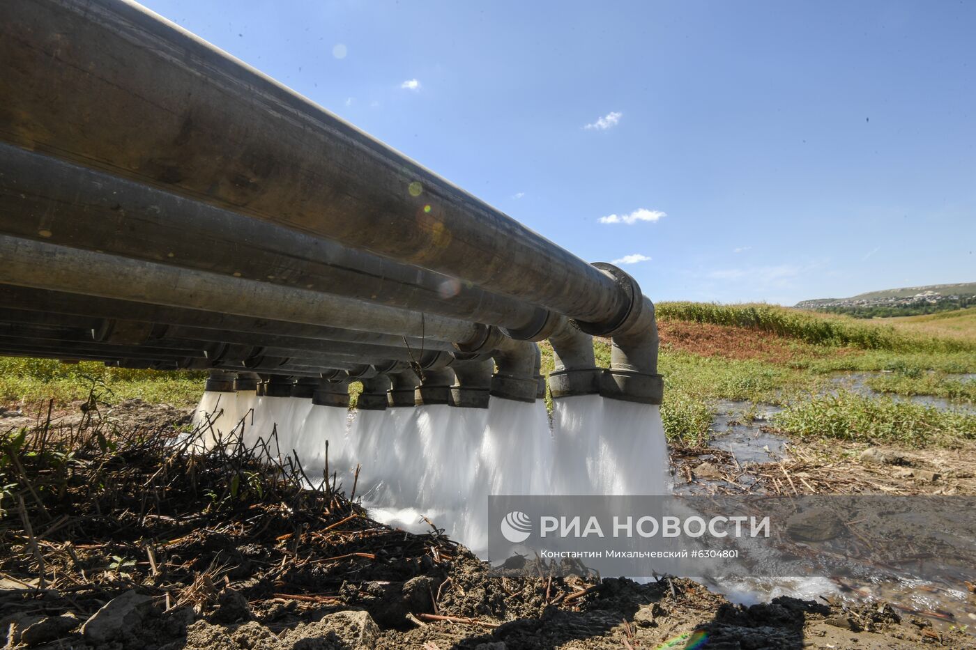 Запуск трубопровода в Крыму