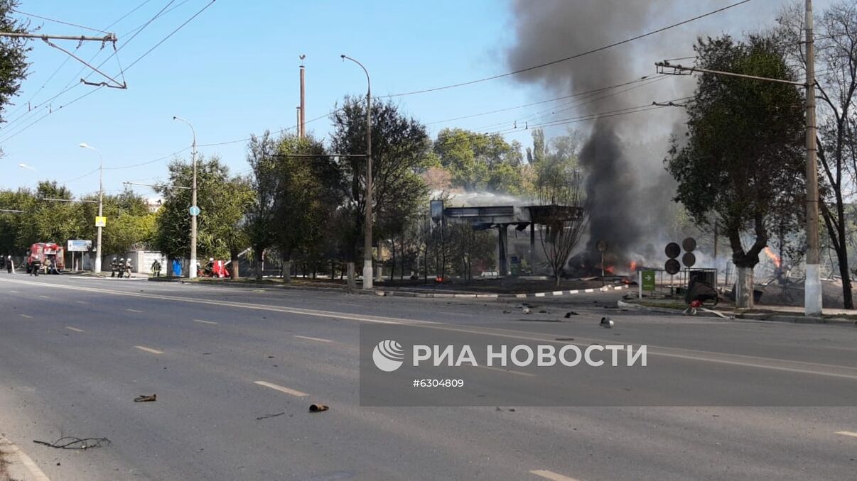 Взрыв газа на АЗС в Волгограде