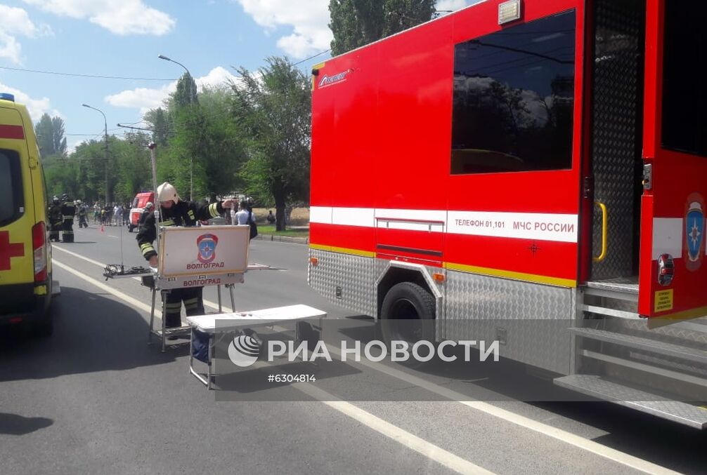 Взрыв газа на АЗС в Волгограде