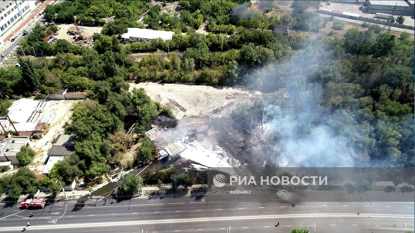 Взрыв газа на АЗС в Волгограде