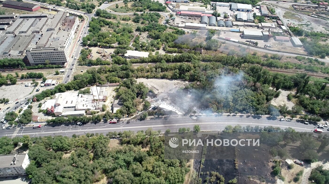 Взрыв газа на АЗС в Волгограде