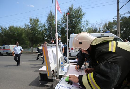 Взрыв газа на АЗС в Волгограде