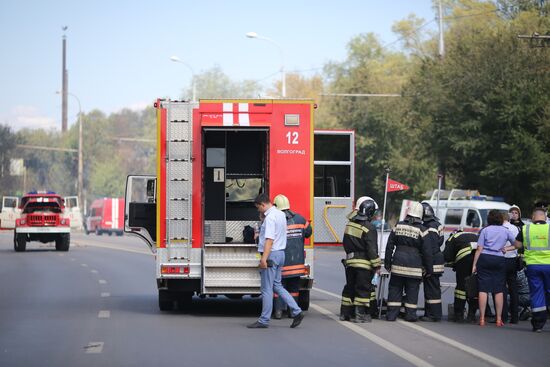 Взрыв газа на АЗС в Волгограде