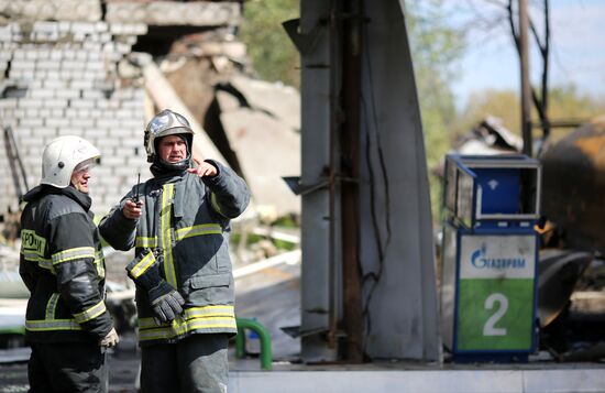 Взрыв газа на АЗС в Волгограде