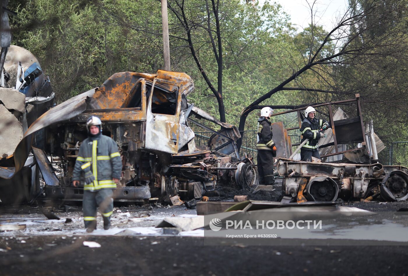 Взрыв газа на АЗС в Волгограде