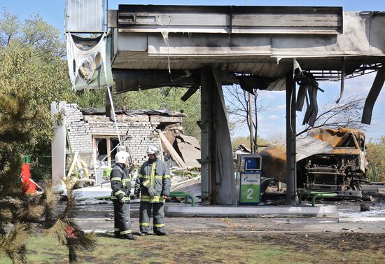 Взрыв газа на АЗС в Волгограде