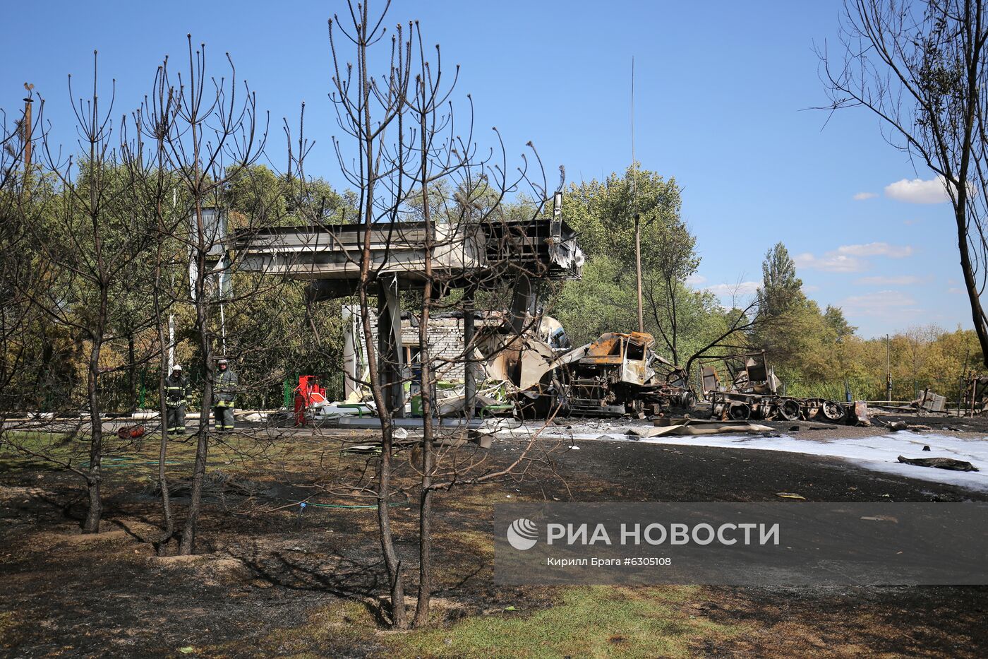 Взрыв газа на АЗС в Волгограде