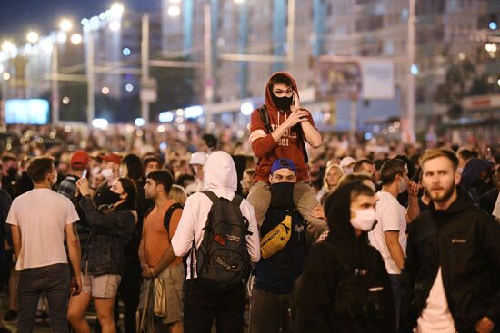 Протесты в Минске