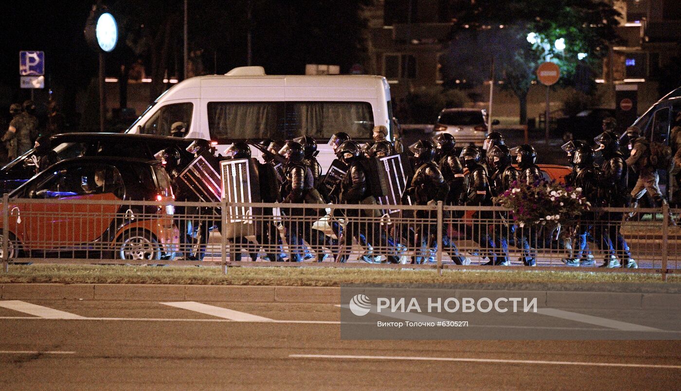 Протесты в Минске