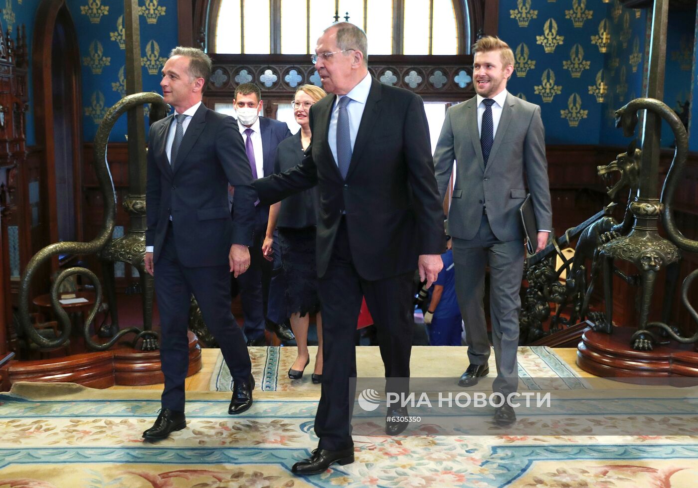 Встреча глав МИД РФ и Германии С. Лаврова и Х. Мааса