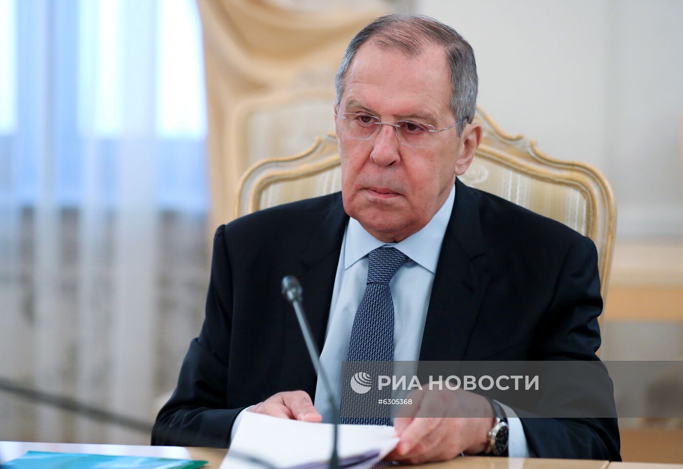 Встреча глав МИД РФ и Германии С. Лаврова и Х. Мааса