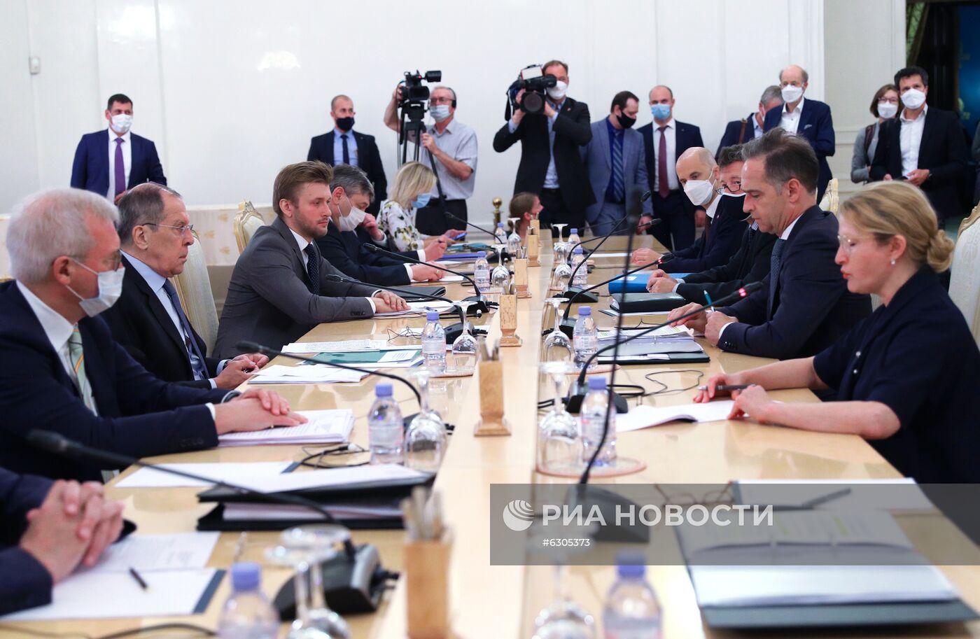 Встреча глав МИД РФ и Германии С. Лаврова и Х. Мааса  