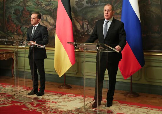 Встреча глав МИД РФ и Германии С. Лаврова и Х. Мааса  