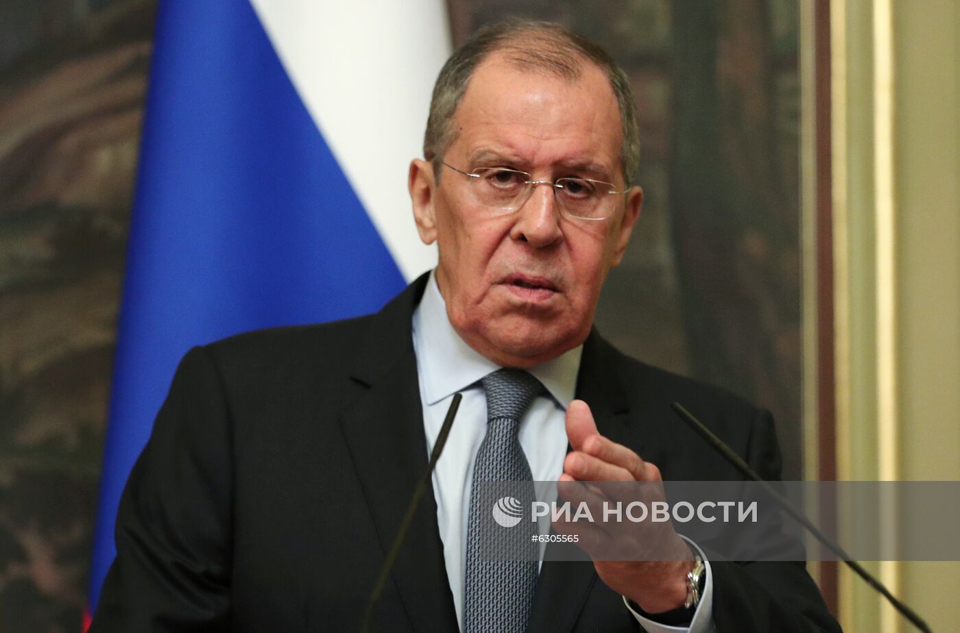 Встреча глав МИД РФ и Германии С. Лаврова и Х. Мааса