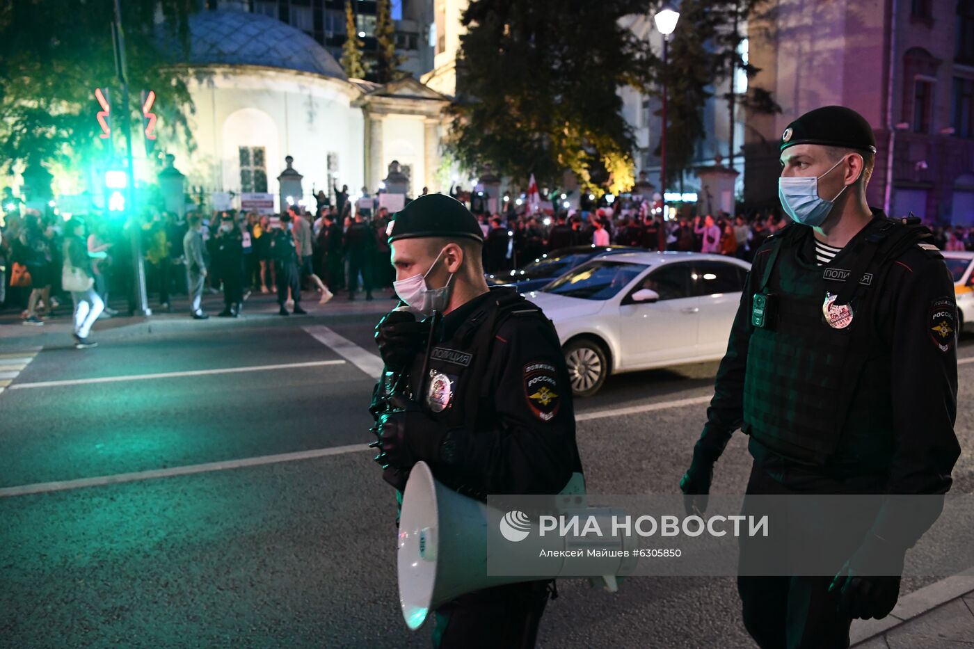 Ситуация у посольства Белоруссии в Москве