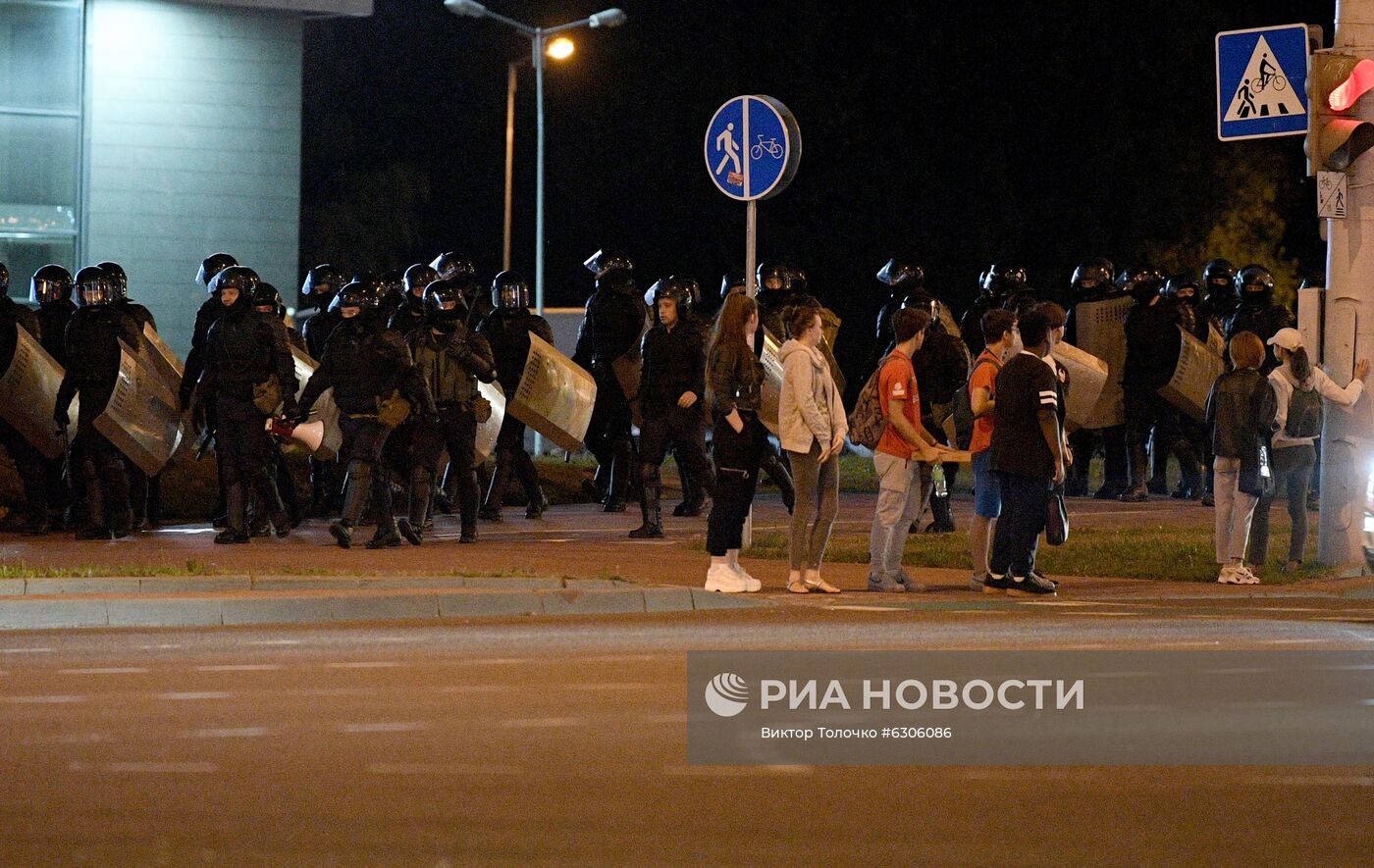 Протесты в Минске