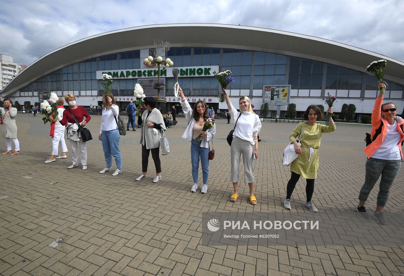 Мирная акция протеста в Минске