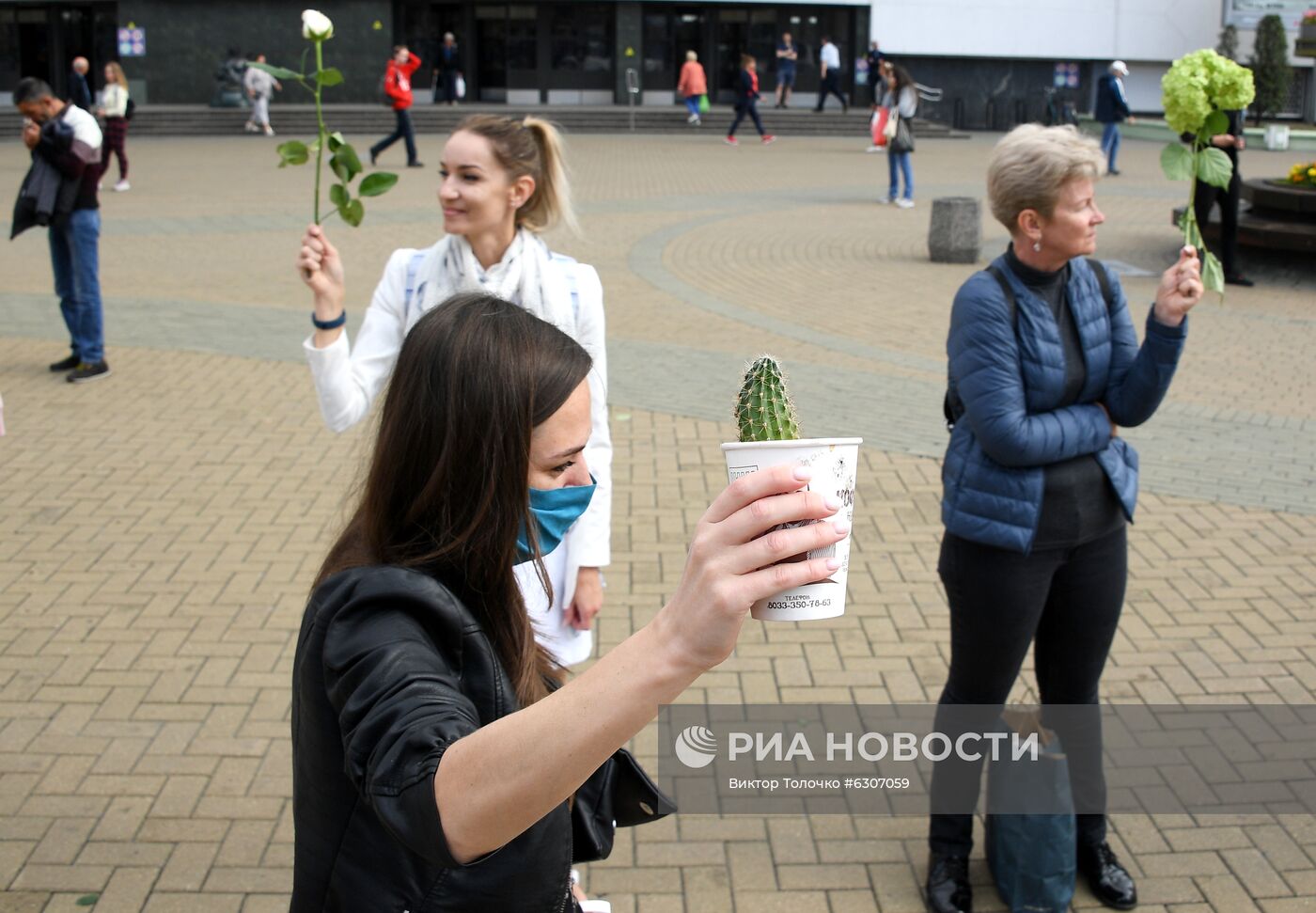 Мирная акция протеста в Минске