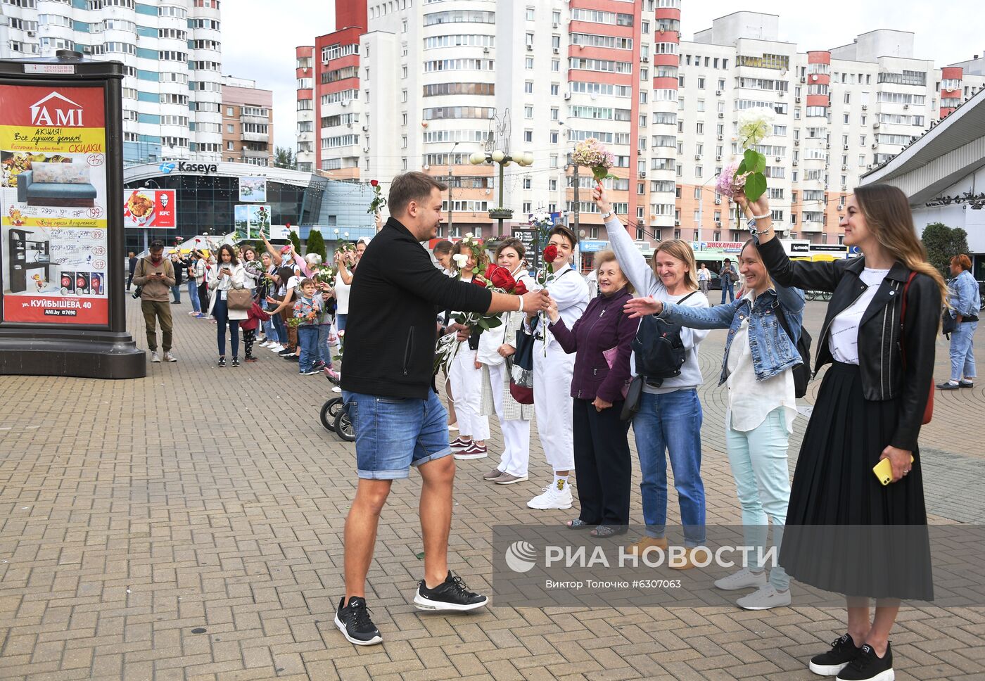 Мирная акция протеста в Минске