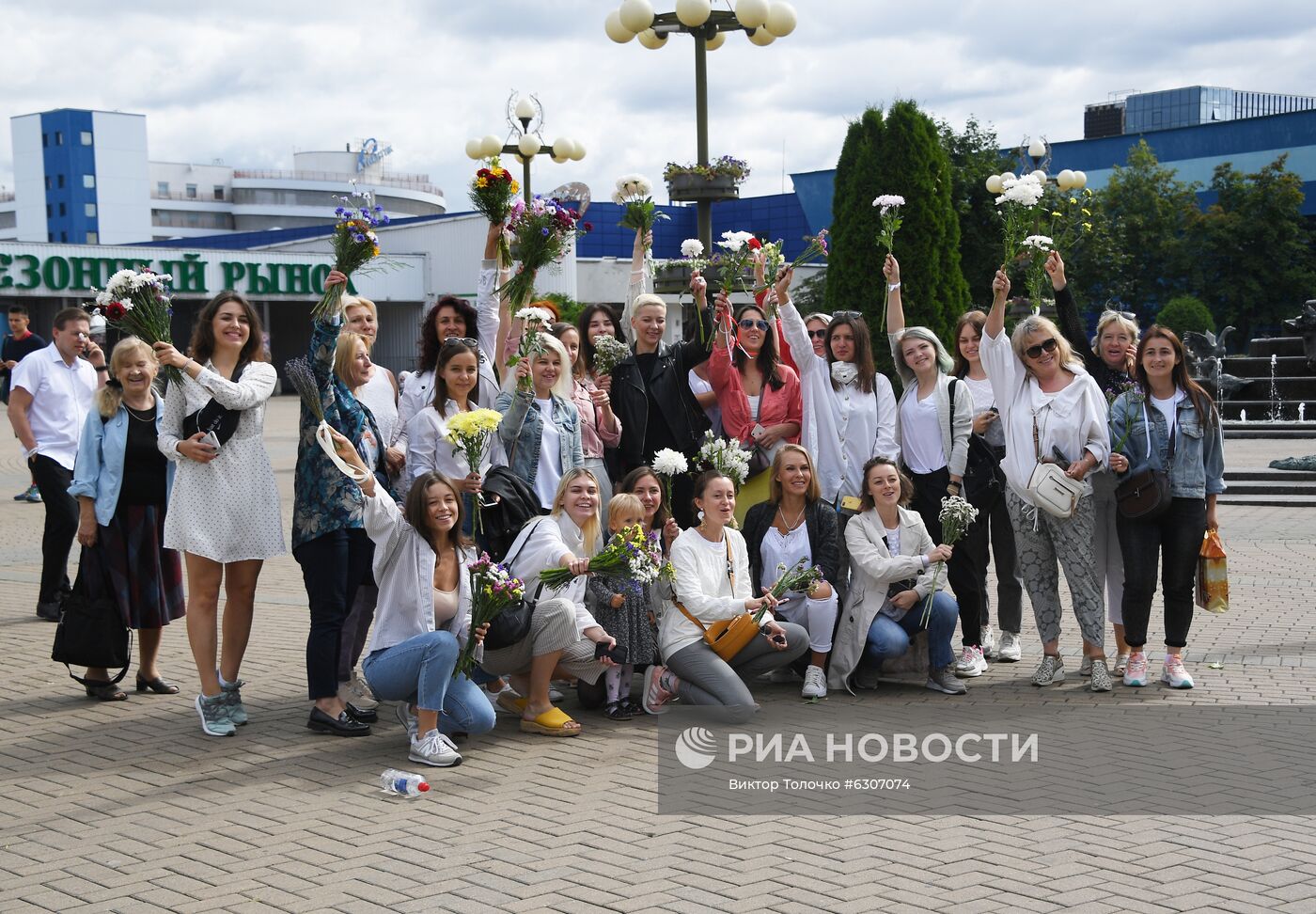 Мирная акция протеста в Минске