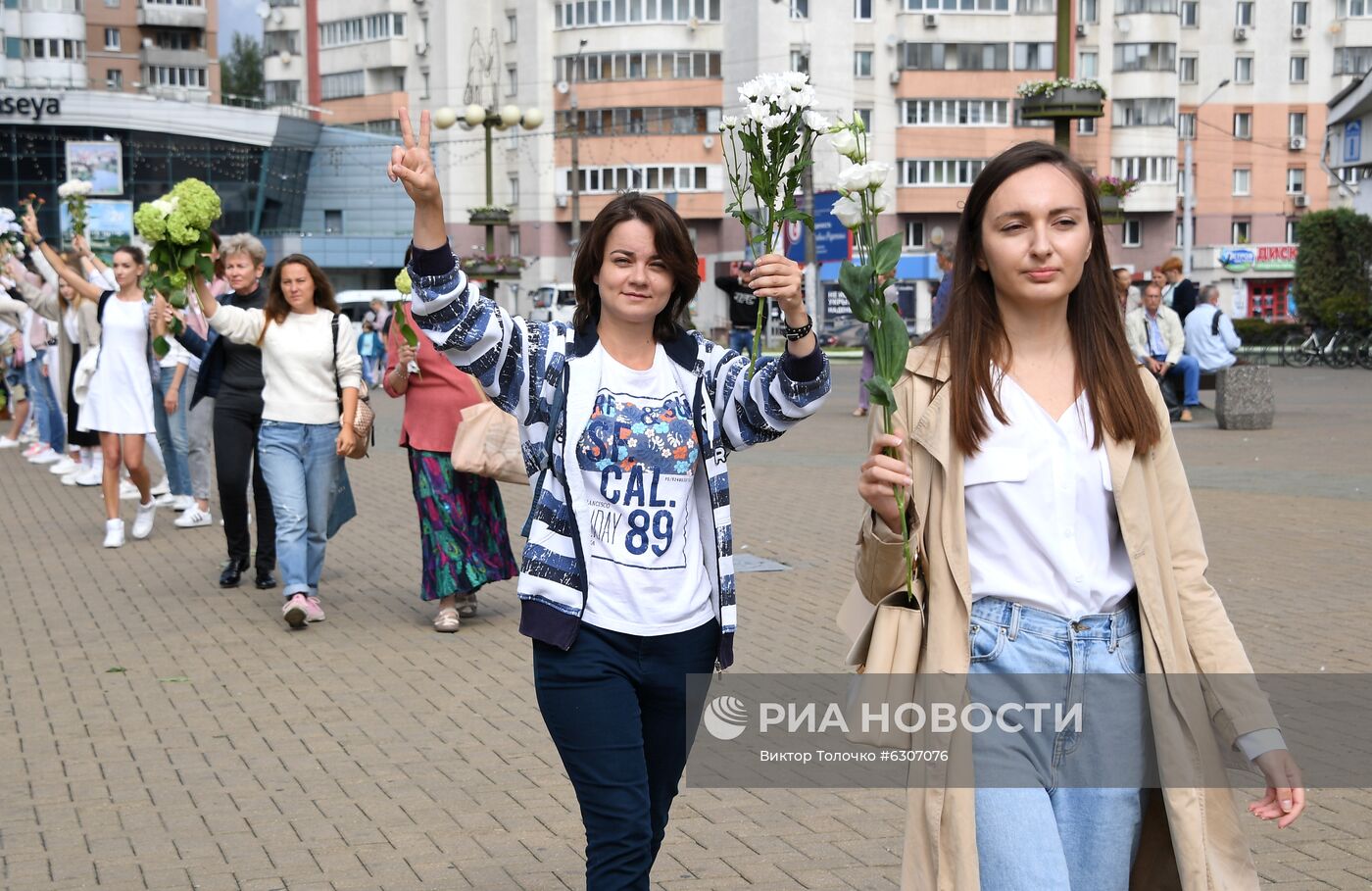 Мирная акция протеста в Минске