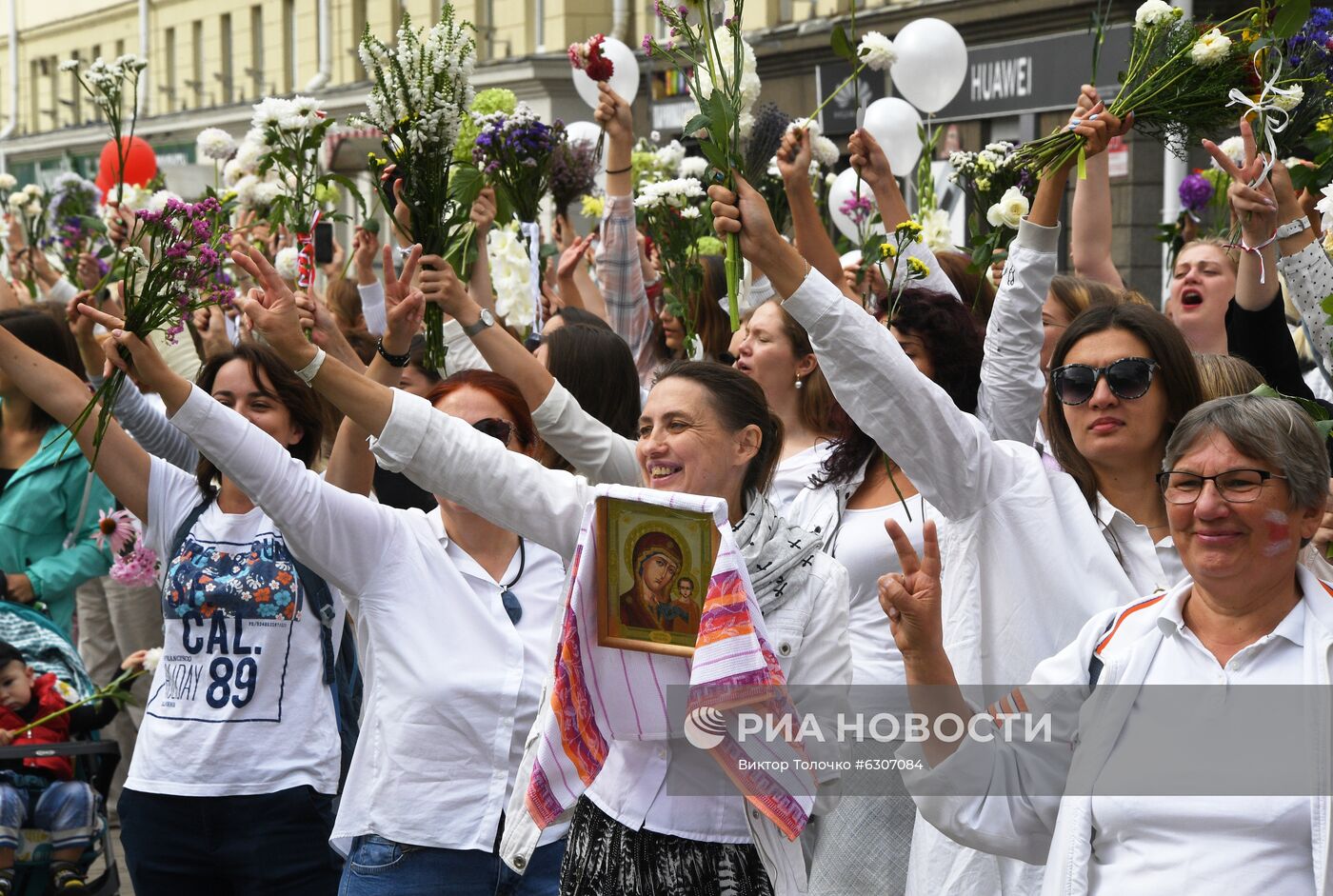 Мирная акция протеста в Минске